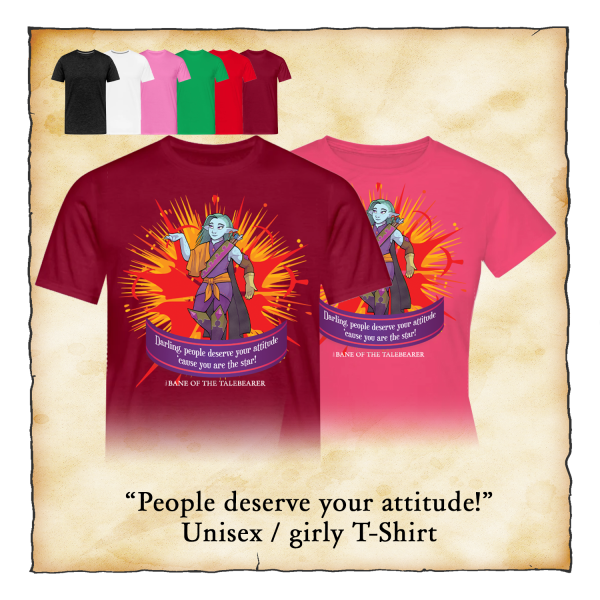 "People deserve your attitude" - T-shirt