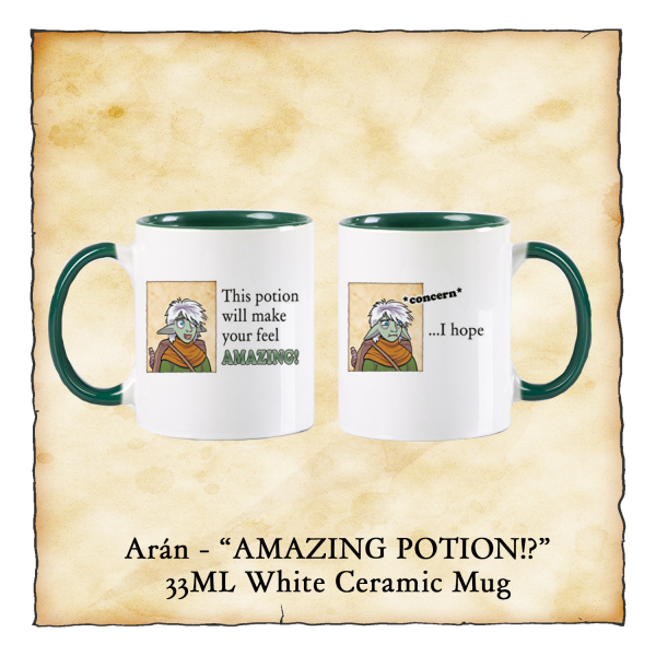 Arán - AMAZING POTION?! - mug